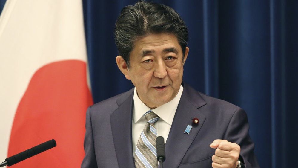 Former Japanese Prime Minister Shinzo Abe was assassinated by a gunman while giving a speech in Nara, Japan on Thursday. (Associated Press/Koji Sasahara)