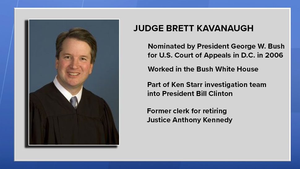 Judge Brett Kavanaugh.