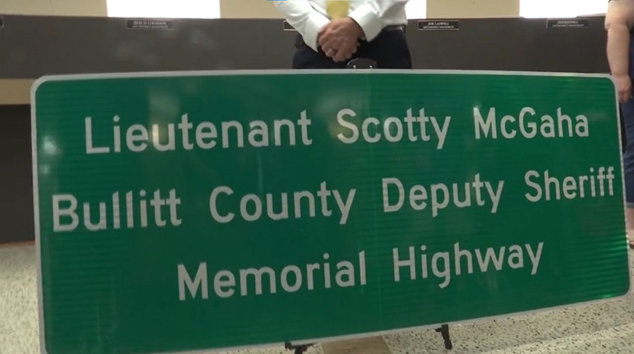 Highway 44 in Bullitt County dedicated to Lt. Scotty McGaha