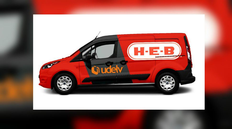 Depiction of Autonomous Delivery Vehicle with H-E-B design (Courtesy: H-E-B)