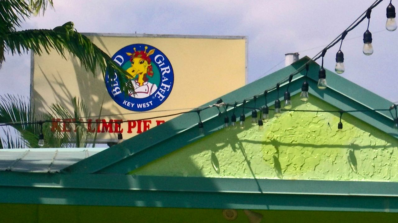 Florida On A Tankful Blond Giraffe Key Lime Pie Factory
