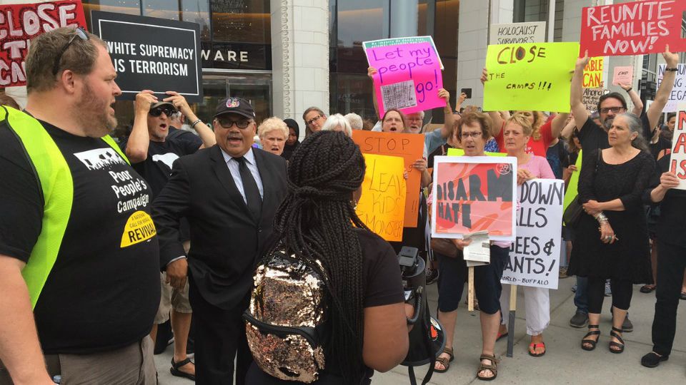 Protesters Rally Against Detention Centers