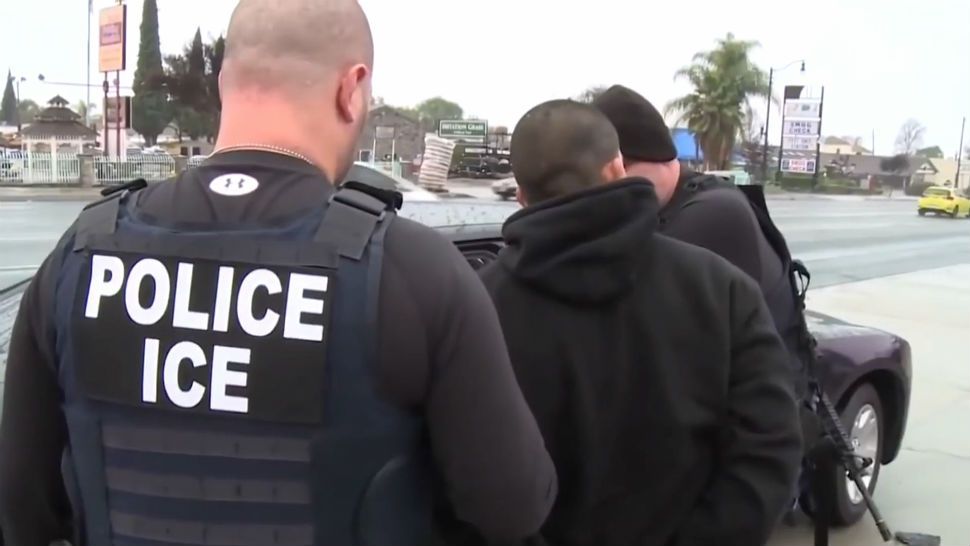 ICE arrest. (Spectrum News file)