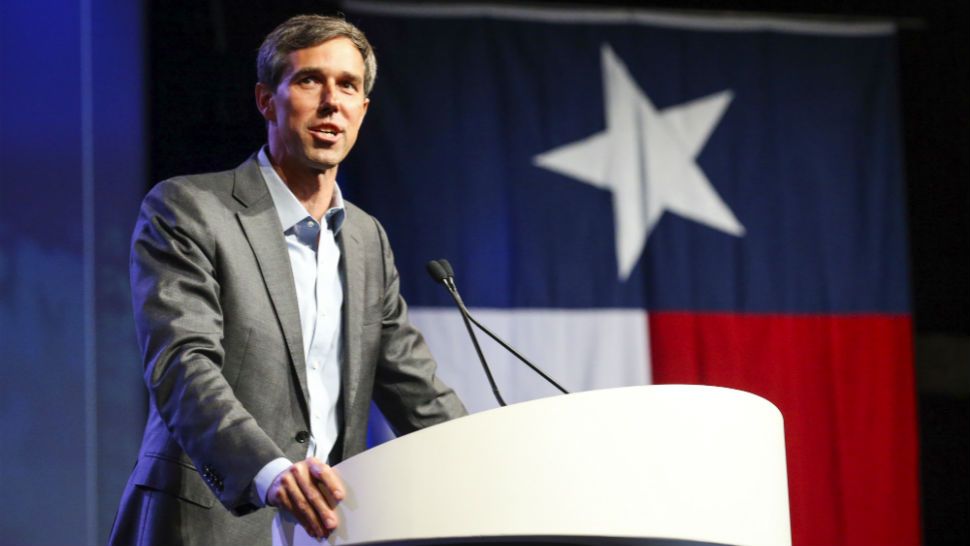 Beto O'Rourke, who is running for the US Senate, speaks during the general session at the Texas Democratic Convention Friday, June 22, 2018, in Fort Worth, Texas. (AP Photo/Richard W. Rodriguez)