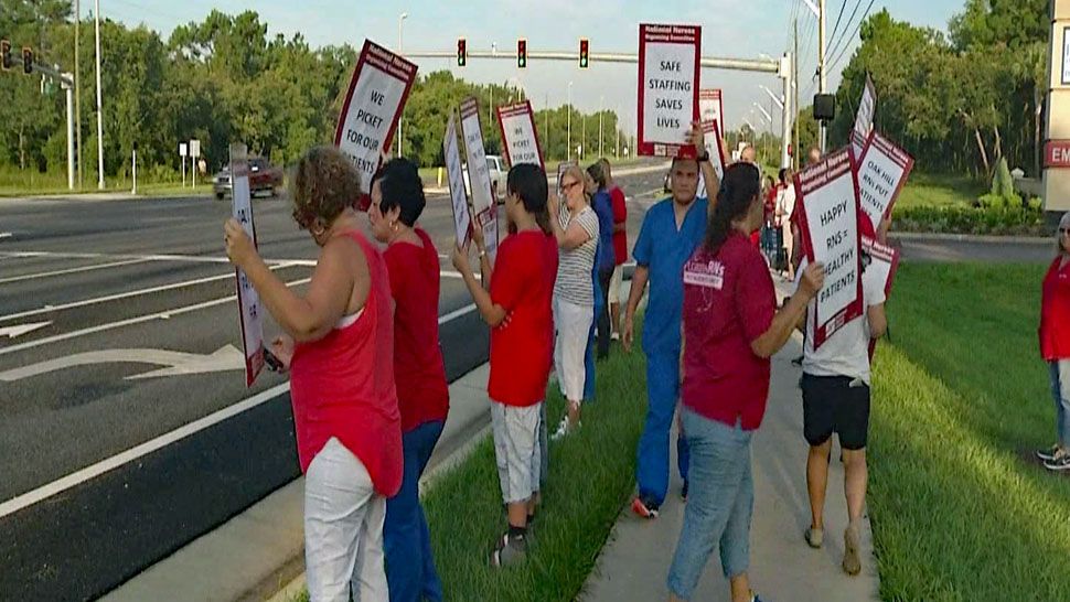 These nurses say the issue right now is keeping other nurses at Oak Hill, they say many are lured by better wages and benefits elsewhere. 