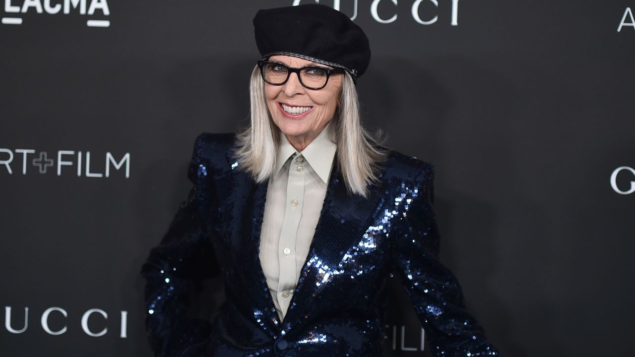 Diane Keaton is seen on April 02 2021 in Los Angeles California, FilmMagic