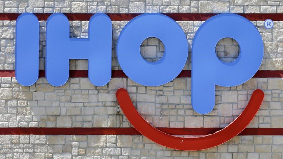 The pancake chain has acknowledged that a name change announced last month was just a publicity stunt to promote its hamburger menu. (AP)