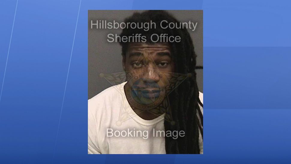 Demarcus Johnson was arrested and charged with aggravated child abuse after a 3-month-old was hospitalized with a serious head injury. (Hillsborough County Sheriff's Office)