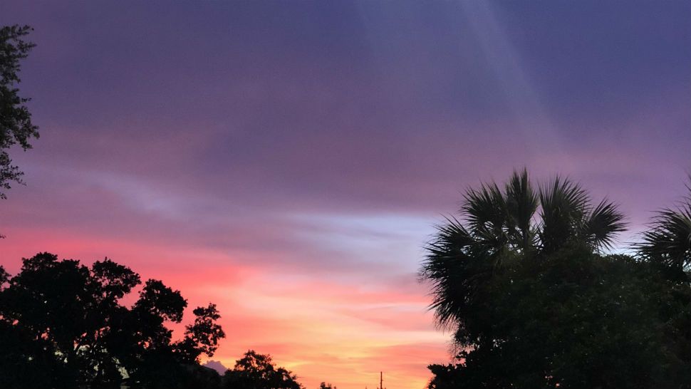 Submitted via the Spectrum Bay News 9 app: A sunset in Zephyrhills, Saturday, July 14, 2018. (Rob Williams, viewer)