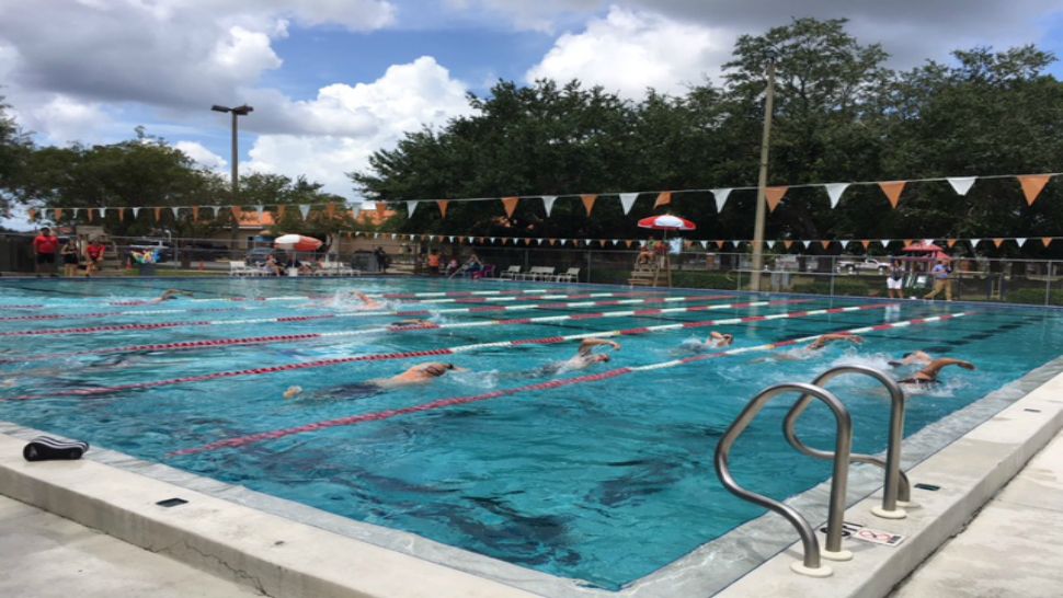 Hillsborough County State Attorney's Office hosts swim-a-thon to raise awareness for drowning prevention (Katie Jones, staff).