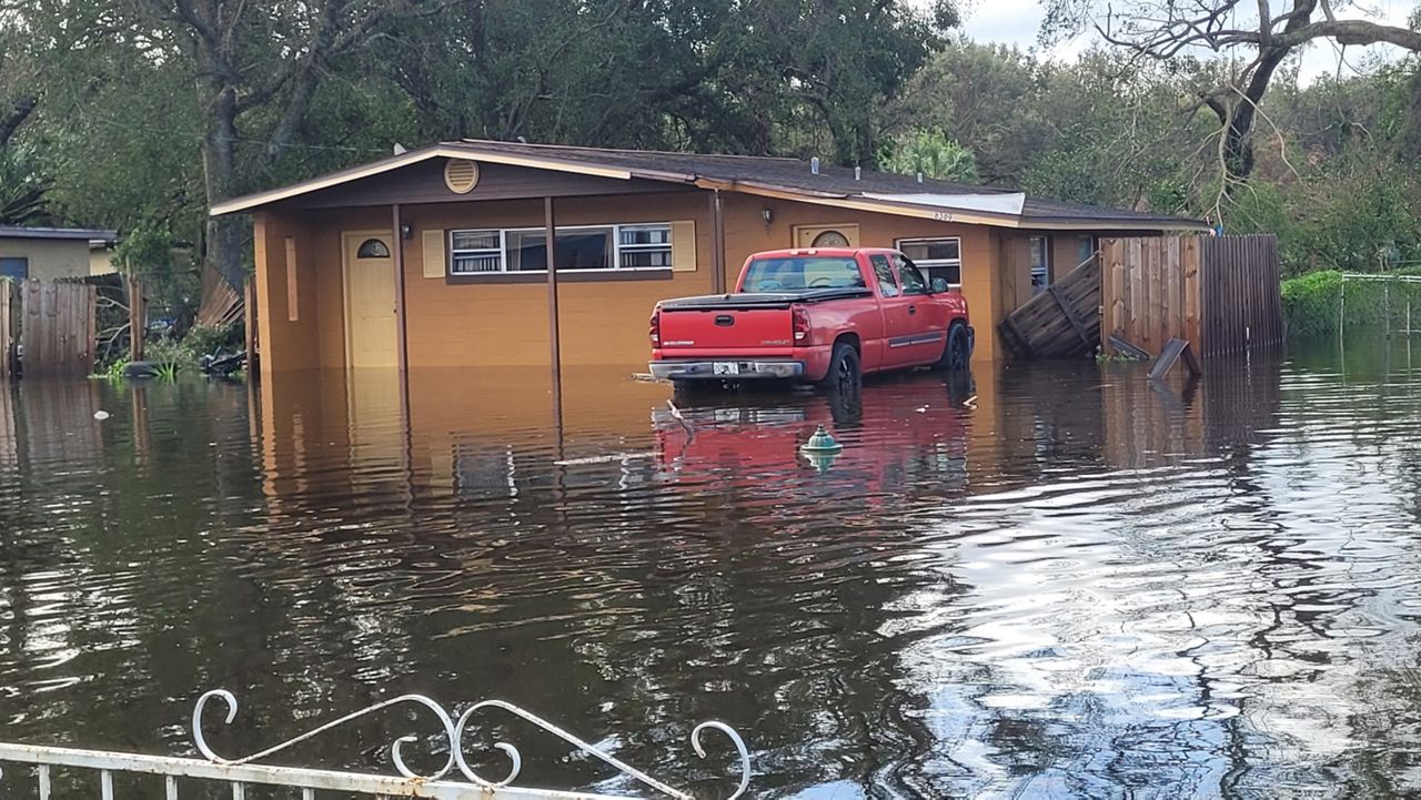 This is the home of Marlise Jones from Progress Village after Hurricane Milton. (Photo provided)