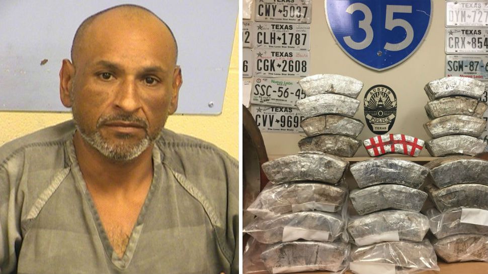 Armando Martinez has been charged with possession of a controlled substance after 138 pounds of drugs were found hidden in a tire. (Courtesy: Austin Police)