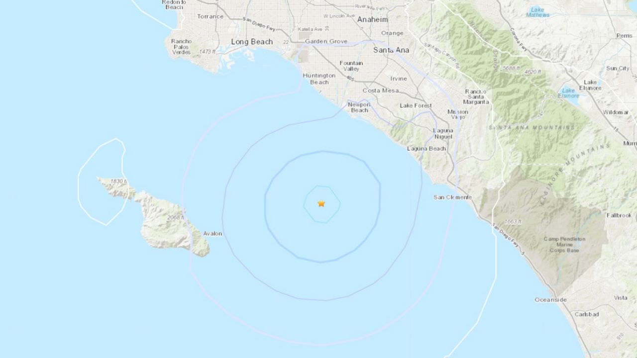 Small earthquake recorded off the coast of Orange County