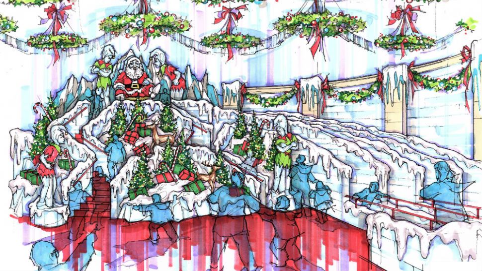 Concept art of the upcoming "A Christmas Story" exhibit set for Gaylord Palms' annual ICE! (Gaylord Palms)
