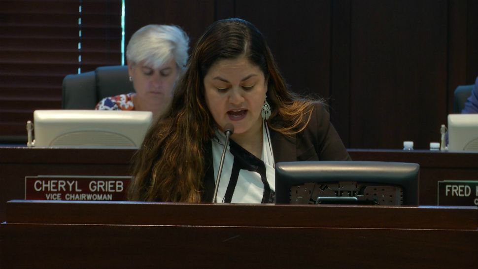 Commissioner Peggy Choudhry seeks approval to develop a One Stop Crisis for those in need (Stephanie Bechara, staff).