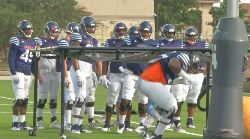 UTSA football team during practice (Spectrum News/File)