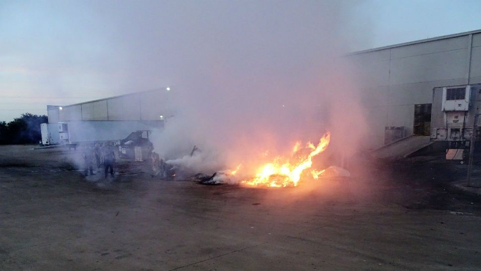 Tortilla chips at a Southeast Austin factory spontaneously combusted twice in three days. (Photo credit: Field Training Officers, Austin Fire Department)