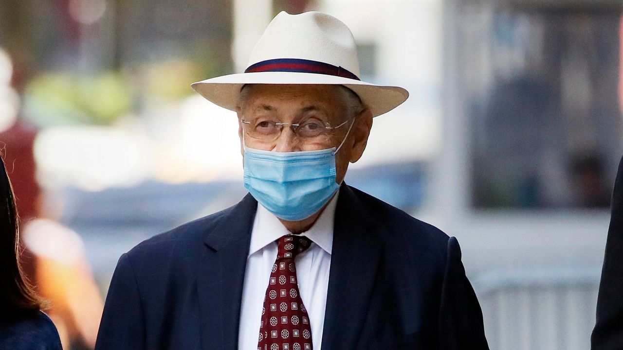 In this July 20, 2020 file photo, former New York Assembly Speaker Sheldon Silver leaves U.S. District Court after he was sentenced to 6-and-a-half years in prison