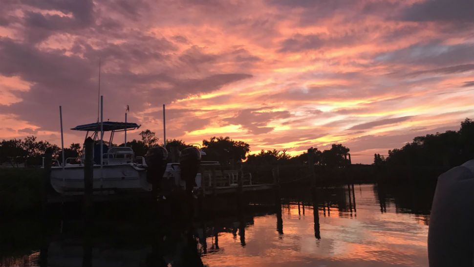 Submitted via the Spectrum Bay News 9 app: A beautiful sunset in Terra Ceia, Saturday, July 21, 2018. (Kim McLaughlin, viewer)