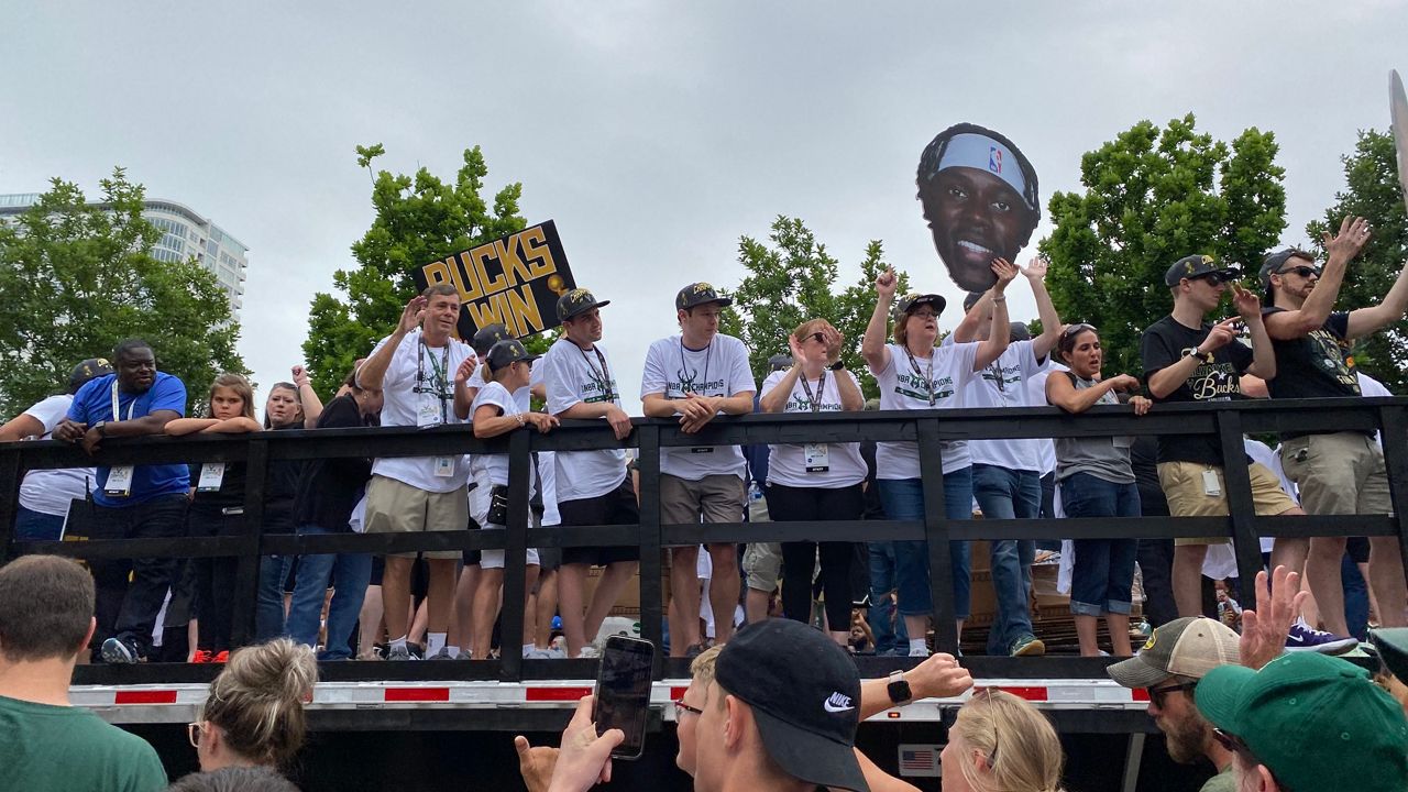 Sights from the Bucks championship parade in Milwaukee