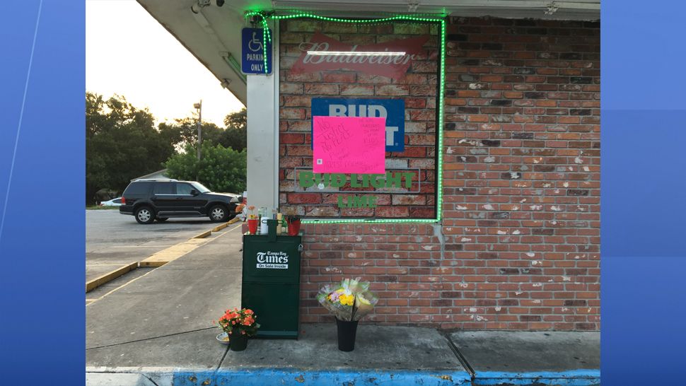 Community members created a memorial outside the Circle A Food Store in Clearwater in honor of Markeis McGlockton who was shot and killed there on Thursday, July 19. 
