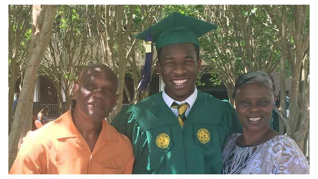 From left to right: Ronald, Victor, and Violet Sims. (Courtesy of Simms Family)