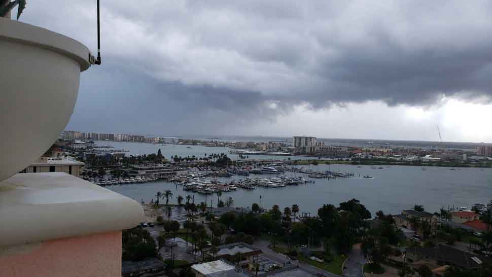 Storm clouds move in over Clearwater