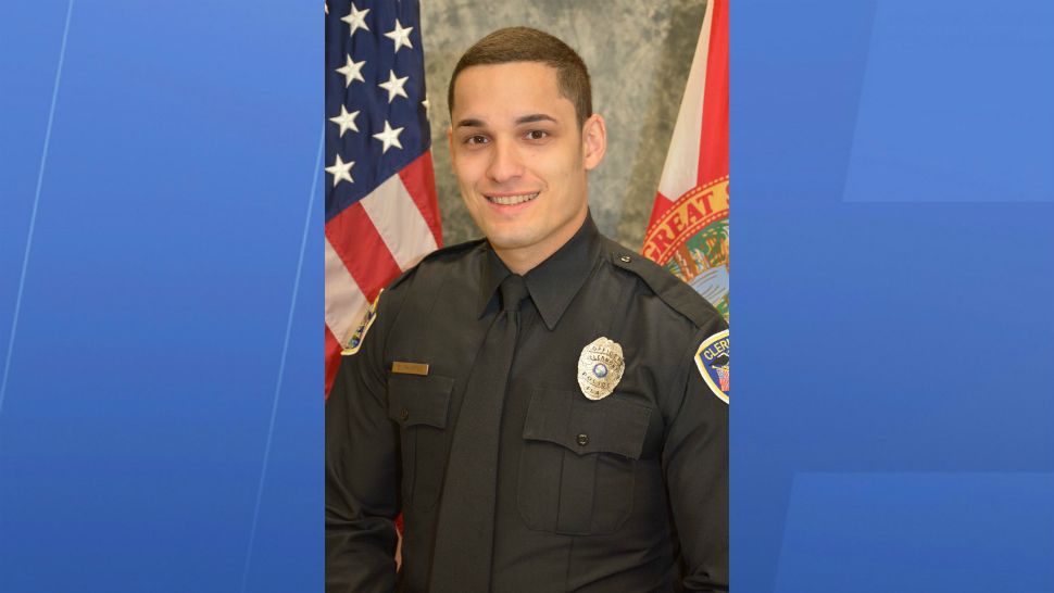 Sgt. Erwin Ramirez is seen in a November 2016 post on the Clermont Police Department's Facebook page, congratulating him on a promotion. (Clermont Police Facebook)
