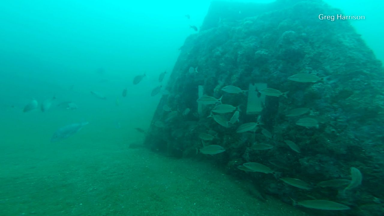 An underwater artificial reef is being built off the coast of Brevard County. (Courtesy of Greg Harrison)