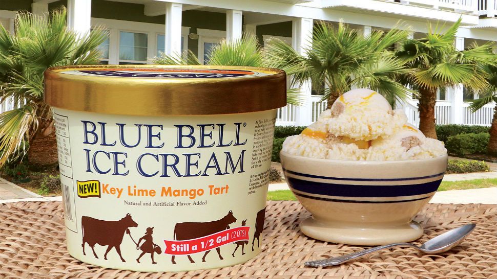 Blue Bell introduces new Key Lime Mango Tart ice cream flavor. (Courtesy: @ILoveBlueBell)