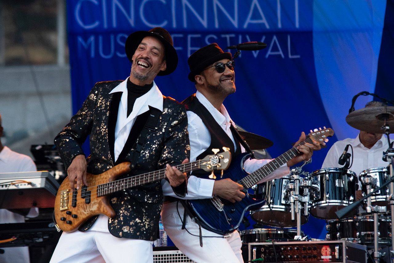 A photo of American funk band The Ohio Players performing during the 2019 Cincinnati Music Festival in downtown Cincinnati. (Photo courtesy of Cincinnati Music Festival)