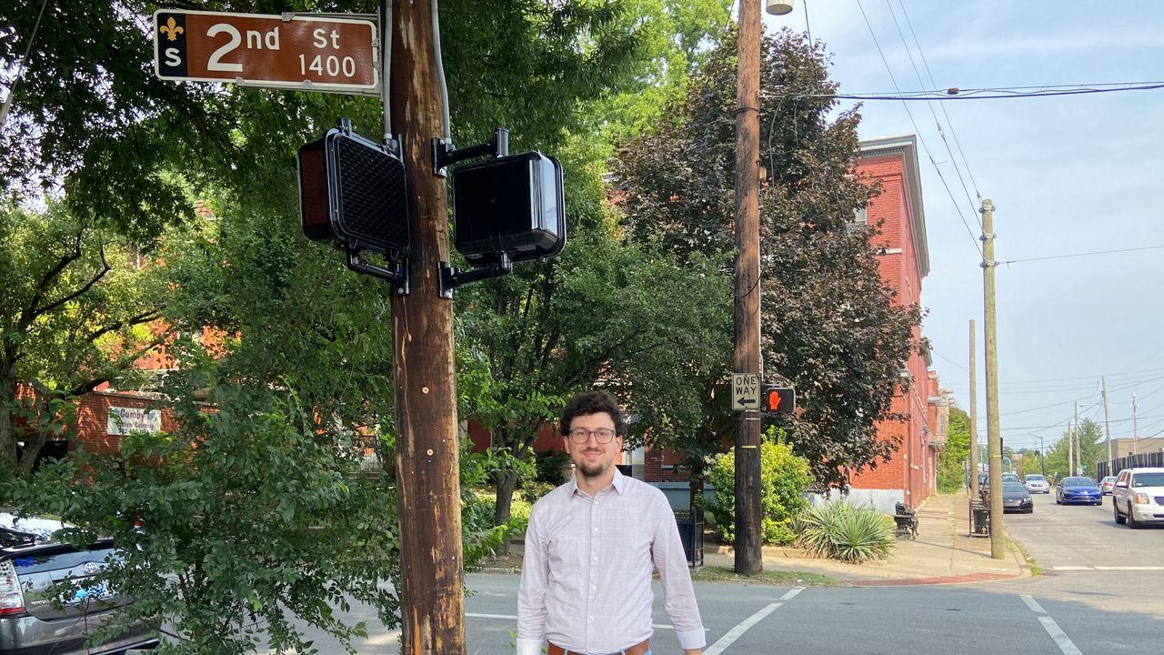 Logn Gatti has seen roughly 60 accidents in the four years he's lived on Second Street. (Spectrum News 1/Adam K. Raymond)