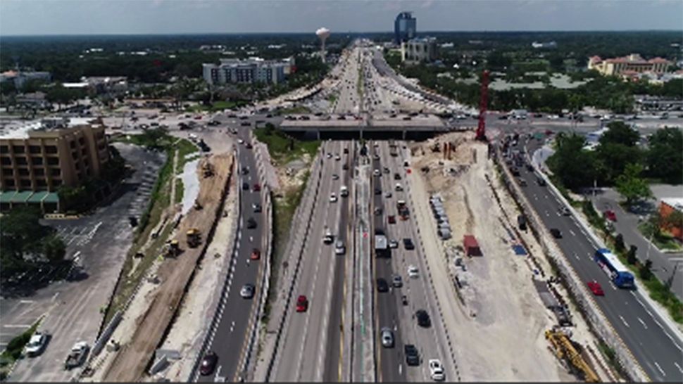 The ongoing I-4 construction is frustrating drivers. (Jeff Allen, staff)