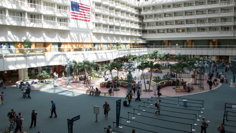 Friday is expected to be the busiest day at the Orlando International Airport during the Labor Day holiday weekend. (File photo of the Orlando International Airport)