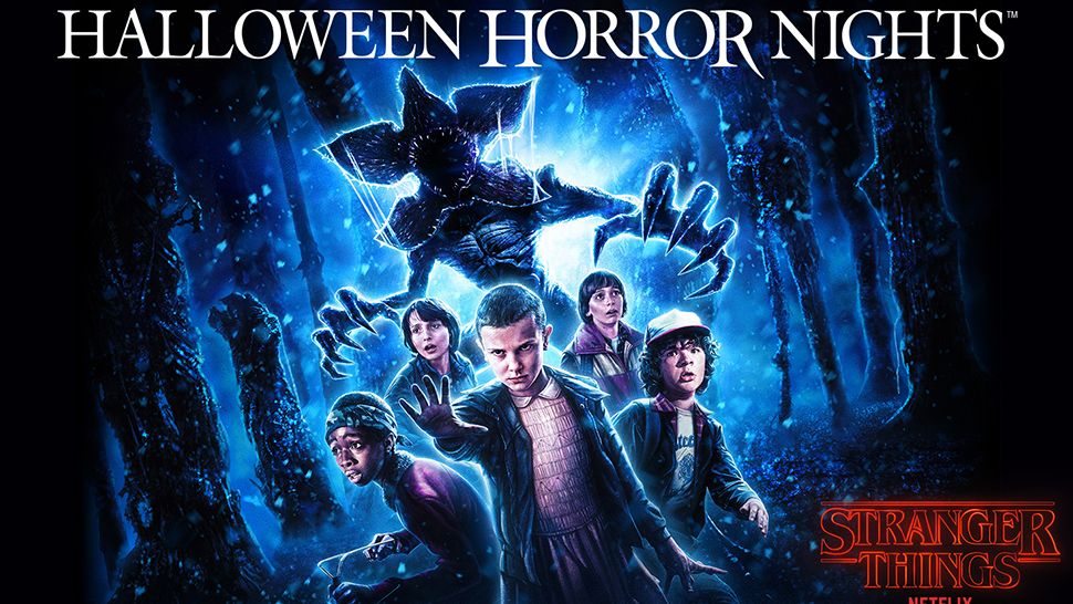 Universal Orlando has released the official artwork for the "Stranger Things" haunted house set to debut at Halloween Horror Nights this fall. (Universal Orlando, Kyle Lambert)