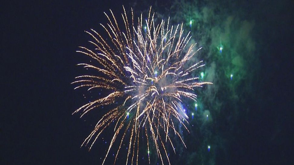 fireworks over Gulfport