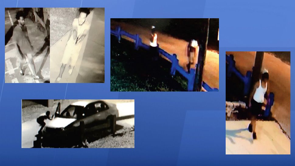 Images captured from surveillance video recording an armed confrontation at Town 'N Country Park on July 11, 2018. (Images courtesy Hillsborough County Sheriff's Office)