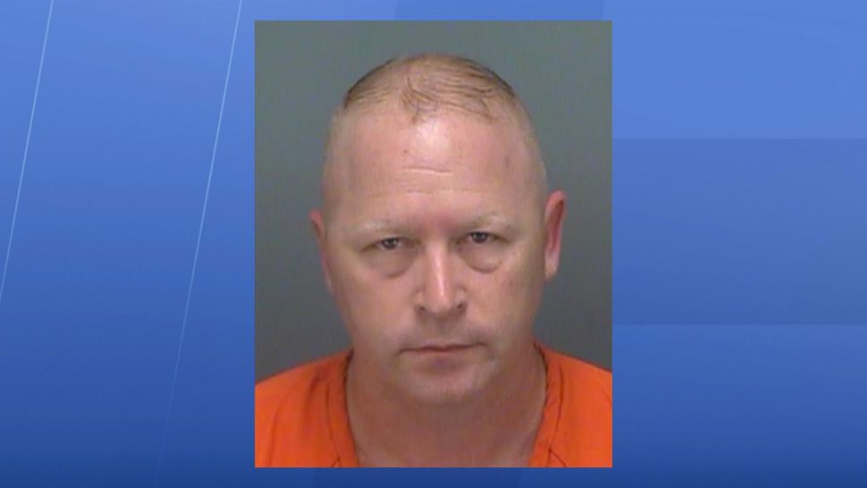 Jeffery Disimone, 40, worked as a Florida corrections officer since 2010. He was fired Friday, a day after he was arrested and charged with felony sexual misconduct. (Pinellas County Jail)