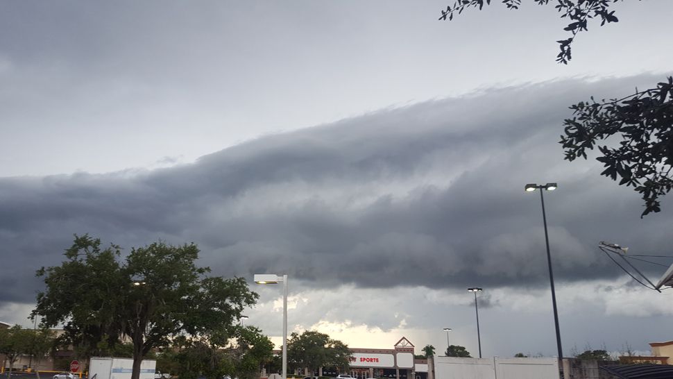 Submitted via Spectrum Bay News 9 app: Storm clouds over Zephyrhills, Tuesday, July 31, 2018. (Kurtis, viewer)
