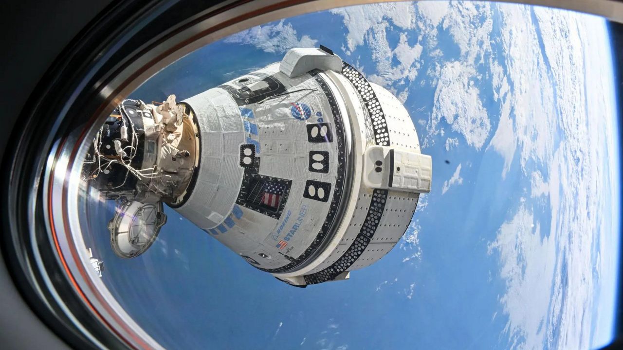 "Boeing’s Starliner spacecraft that launched NASA’s Crew Flight Test astronauts Butch Wilmore and Suni Williams to the International Space Station is pictured docked to the Harmony module’s forward port," according to NASA. (NASA)