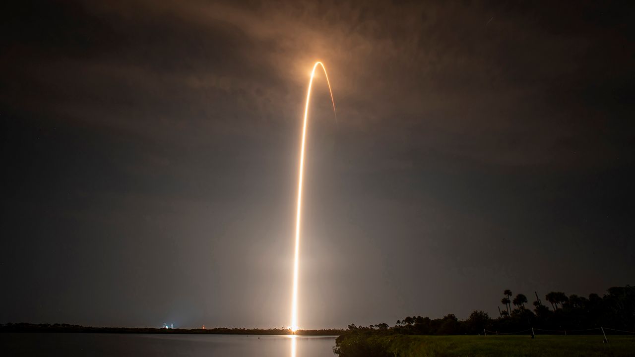 After being pushed back a few times, SpaceX's Falcon 9 rocket was finally able to liftoff from Space Launch Complex 40 at the Cape Canaveral Space Force Station to send more than 20 Starlink satellites into orbit on Friday morning. (SpaceX)