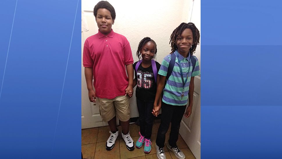 Sent to us via the Spectrum News 13 app: These three are styling on the first day of school.(Leatris Russell, viewer)