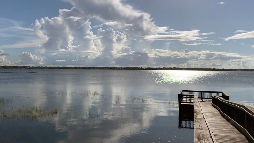 Sent to us with the Spectrum News 13 app: It was hot, but nice out on Big Sand Lake in the Dr. Phillips section of Orlando on Friday, Aug. 23, 2019. (Photo courtesy of Karen Lary, viewer)