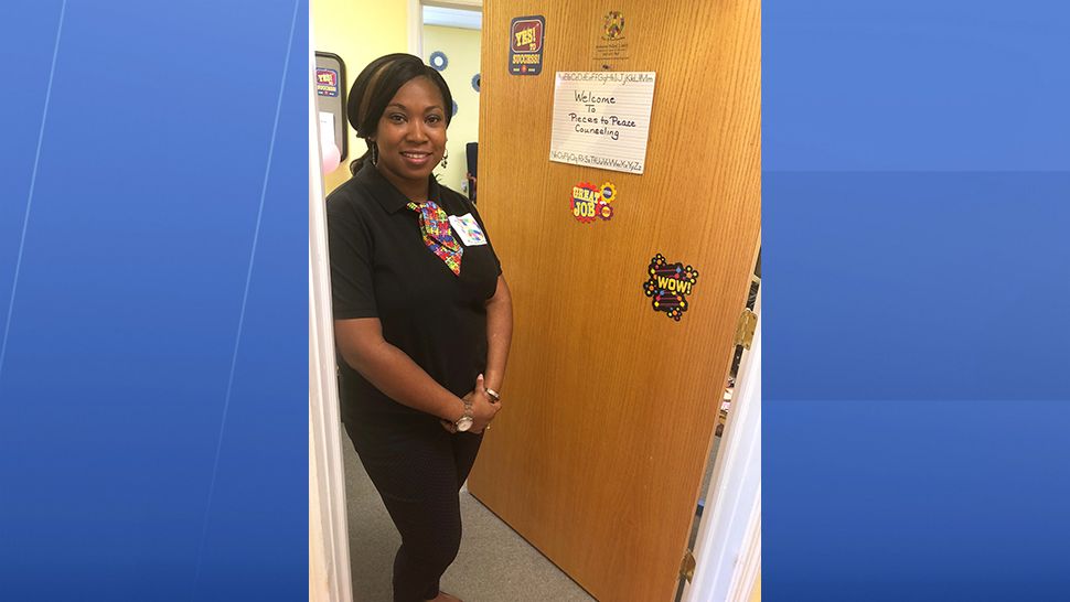 "One of the things we wanted to do by creating this organization was to make counseling more accessible so just kind of eliminating that barrier for individuals," said Antionette Pollard, the founder of Pieces to Peace Counseling Charities. (Stephanie Claytor, staff). 