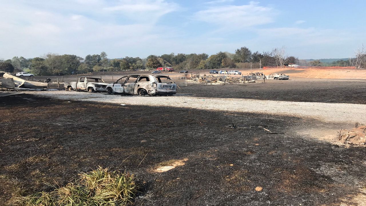 Damage from the 2019 pipeline explosion. (Spectrum News 1)