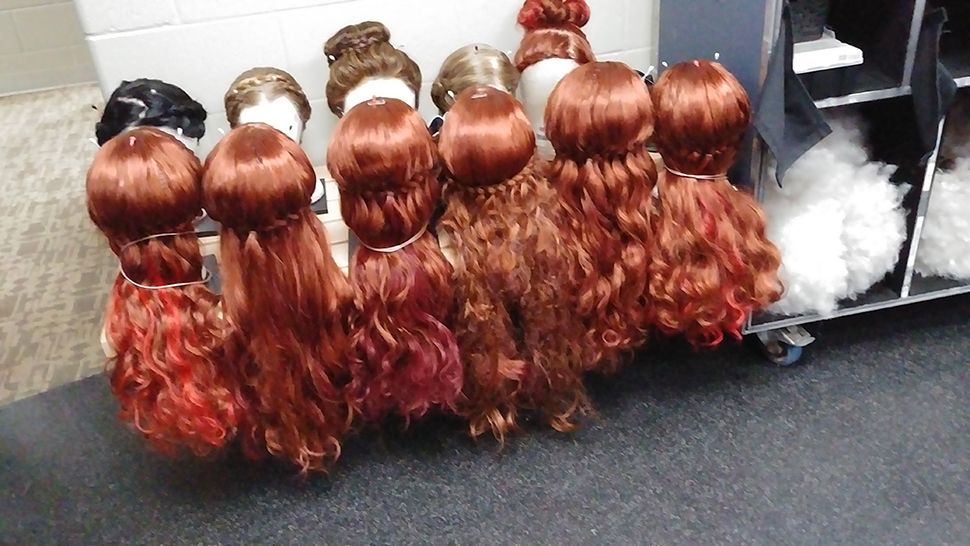 Wigs used by performers for Cirque du Soleil's "Crystal."