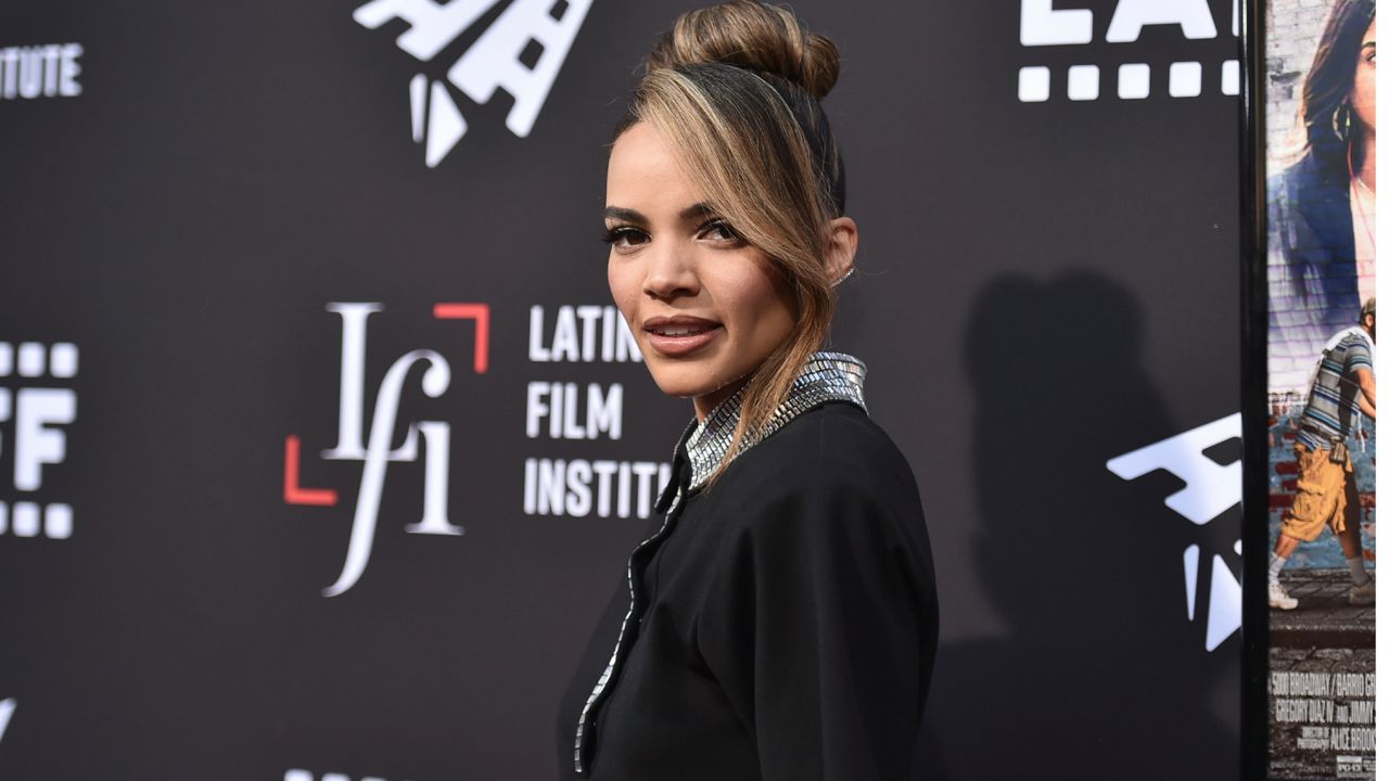 Leslie Grace arrives at a screening of "In the Heights" during the Los Angeles Latino International Film Festival on June 4, 2021. (Photo by Richard Shotwell/Invision/AP, File)