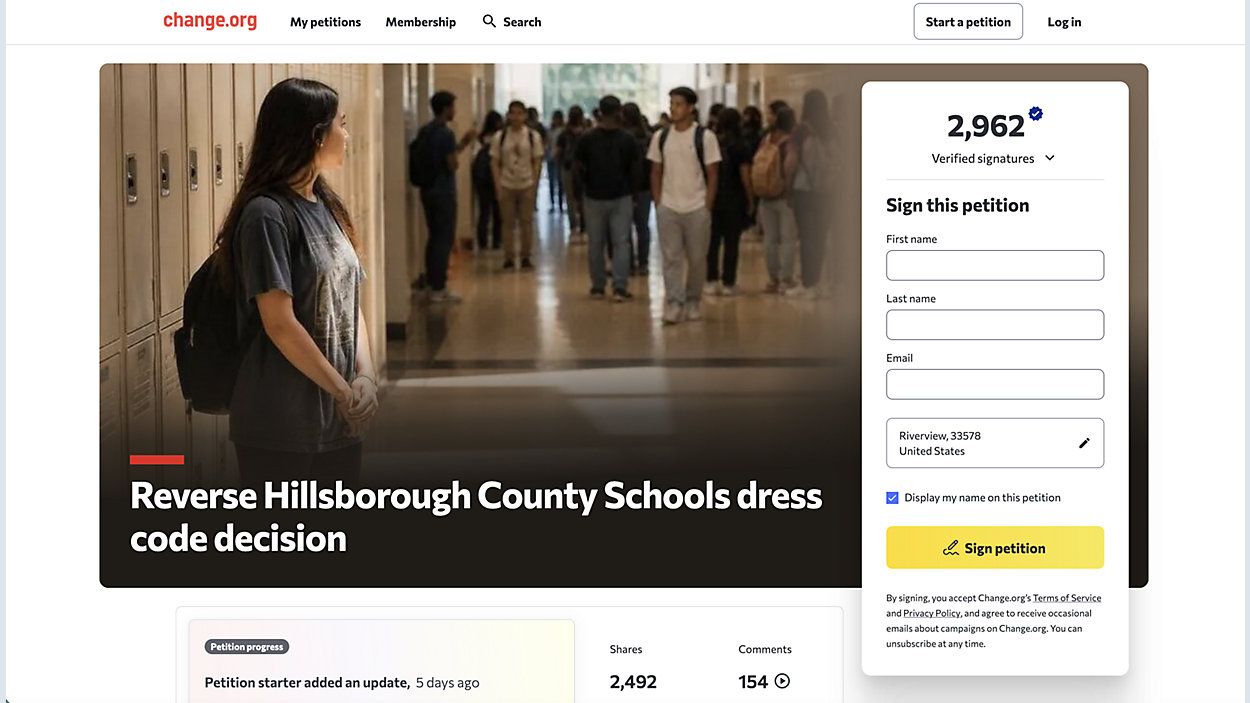 Nearly 3,000 people have signed the petition.