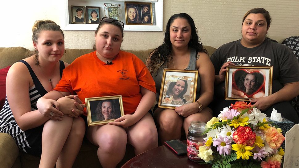 Left to right: Pamela Black and Samantha Brinson, daughters of Kelli Black, next to Alicia Garcia and Angela Garcia, Black's sisters. (Stephanie Claytor, staff)