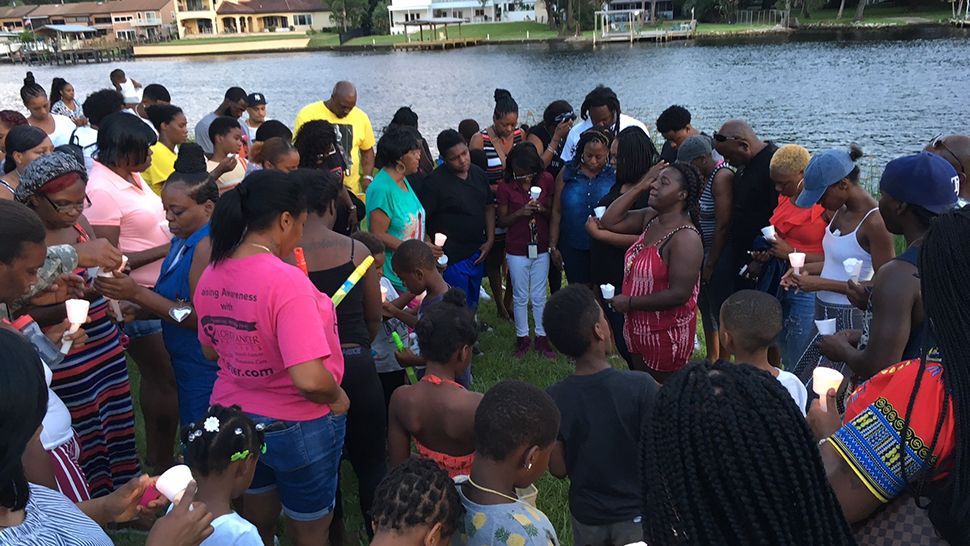 Family and friends gathered in Tampa on Saturday to remember 4-year old Je’Hyrah Daniels, who died after being left in the Hillsborough River. (Tim Wronka, staff)